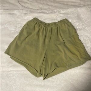 Aerie Green Athletic Shorts Lightweight Comfort